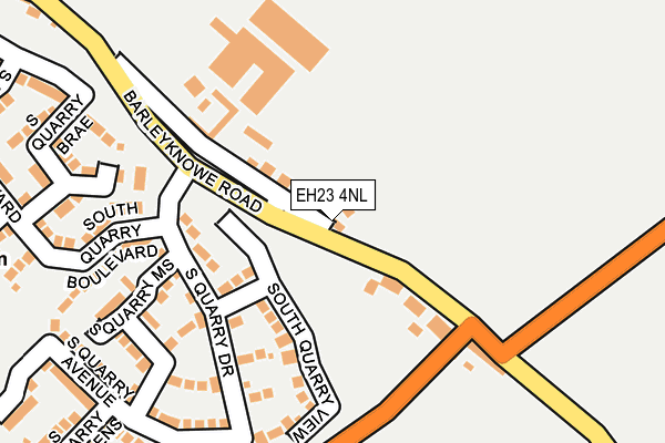 EH23 4NL map - OS OpenMap – Local (Ordnance Survey)
