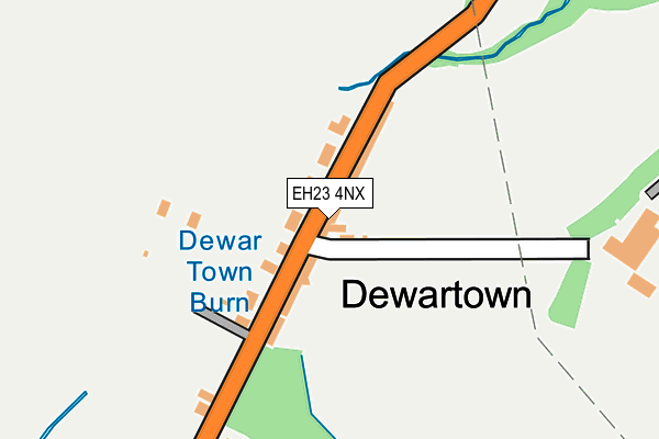 EH23 4NX map - OS OpenMap – Local (Ordnance Survey)