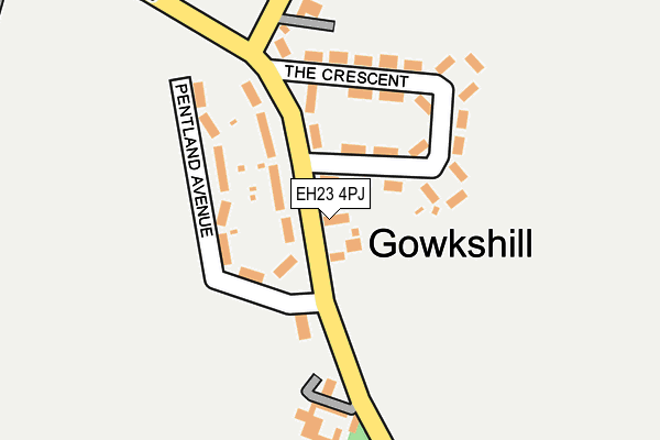 EH23 4PJ map - OS OpenMap – Local (Ordnance Survey)