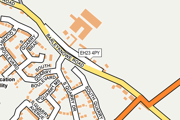 EH23 4PY map - OS OpenMap – Local (Ordnance Survey)