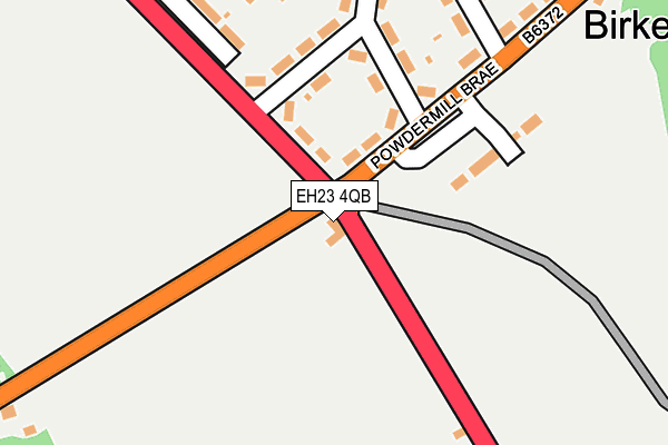 EH23 4QB map - OS OpenMap – Local (Ordnance Survey)