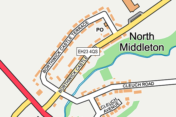 EH23 4QS map - OS OpenMap – Local (Ordnance Survey)