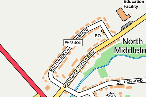 EH23 4QU map - OS OpenMap – Local (Ordnance Survey)