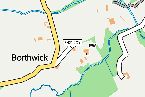 EH23 4QY map - OS OpenMap – Local (Ordnance Survey)