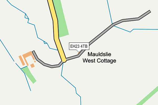 EH23 4TB map - OS OpenMap – Local (Ordnance Survey)