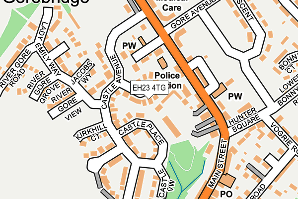 EH23 4TG map - OS OpenMap – Local (Ordnance Survey)