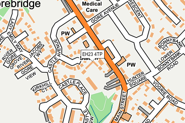 EH23 4TP map - OS OpenMap – Local (Ordnance Survey)
