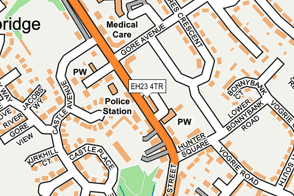 EH23 4TR map - OS OpenMap – Local (Ordnance Survey)