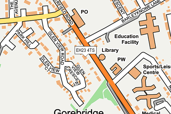EH23 4TS map - OS OpenMap – Local (Ordnance Survey)