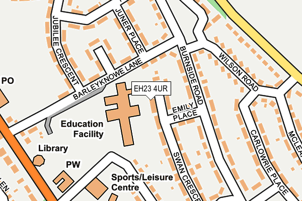 EH23 4UR map - OS OpenMap – Local (Ordnance Survey)