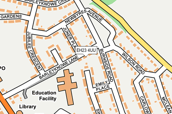 EH23 4UU map - OS OpenMap – Local (Ordnance Survey)