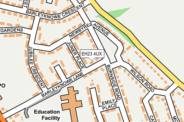 EH23 4UX map - OS OpenMap – Local (Ordnance Survey)