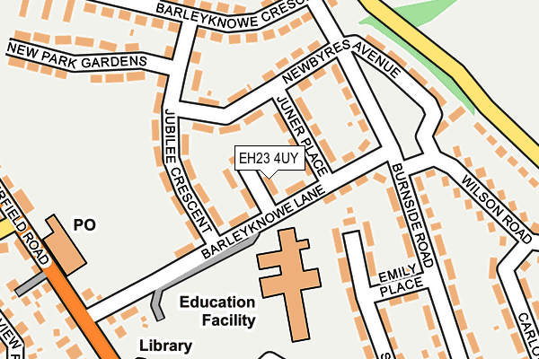 EH23 4UY map - OS OpenMap – Local (Ordnance Survey)