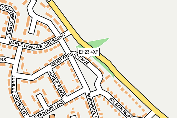 EH23 4XF map - OS OpenMap – Local (Ordnance Survey)