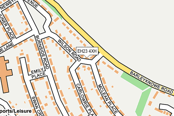 EH23 4XH map - OS OpenMap – Local (Ordnance Survey)