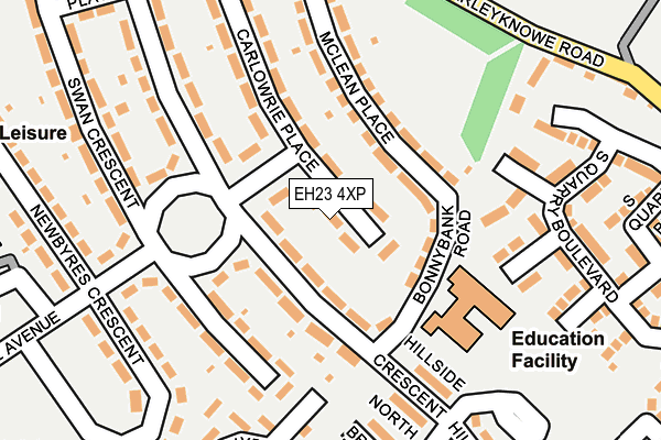 EH23 4XP map - OS OpenMap – Local (Ordnance Survey)