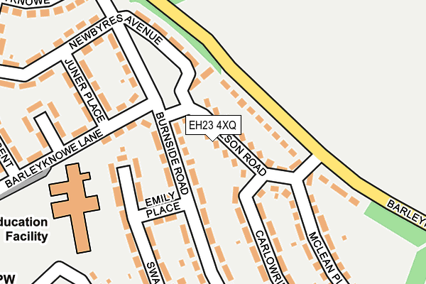 EH23 4XQ map - OS OpenMap – Local (Ordnance Survey)