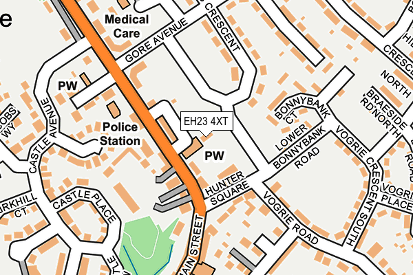 EH23 4XT map - OS OpenMap – Local (Ordnance Survey)