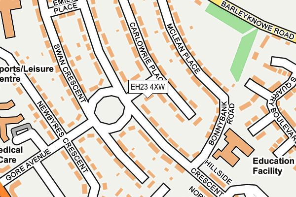 EH23 4XW map - OS OpenMap – Local (Ordnance Survey)