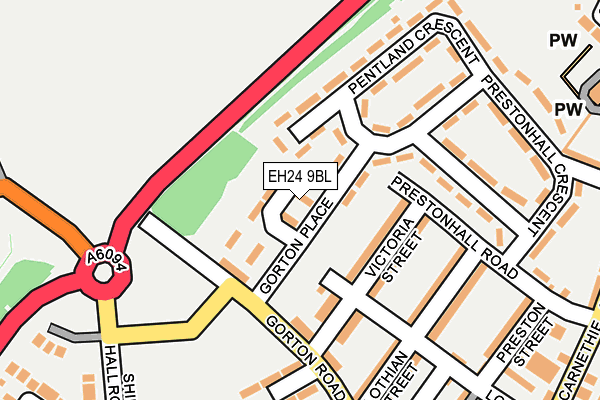 EH24 9BL map - OS OpenMap – Local (Ordnance Survey)