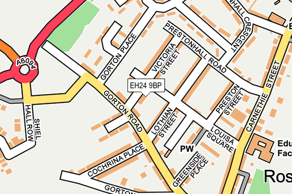 EH24 9BP map - OS OpenMap – Local (Ordnance Survey)