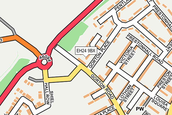 EH24 9BX map - OS OpenMap – Local (Ordnance Survey)