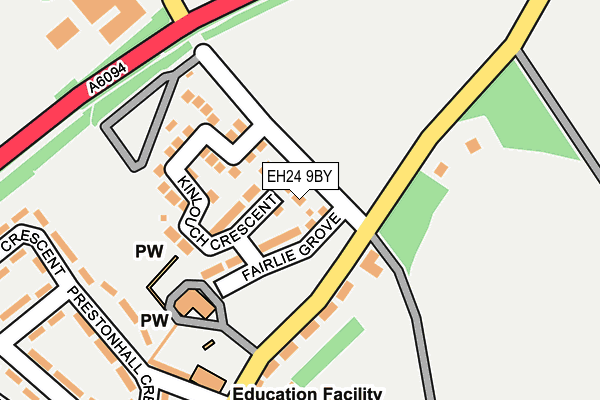 EH24 9BY map - OS OpenMap – Local (Ordnance Survey)