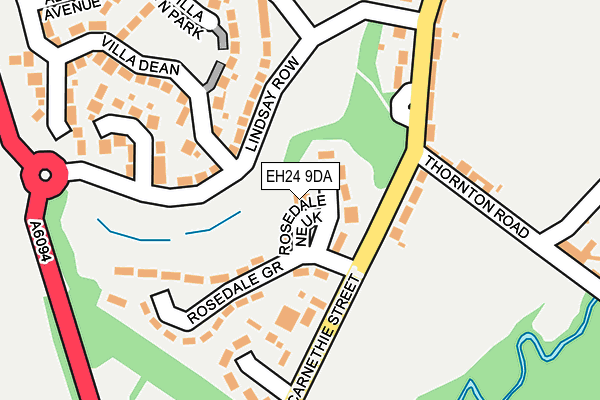 EH24 9DA map - OS OpenMap – Local (Ordnance Survey)