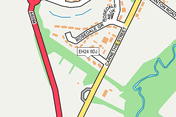 EH24 9DJ map - OS OpenMap – Local (Ordnance Survey)