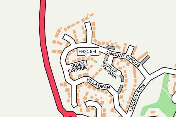 EH24 9EL map - OS OpenMap – Local (Ordnance Survey)