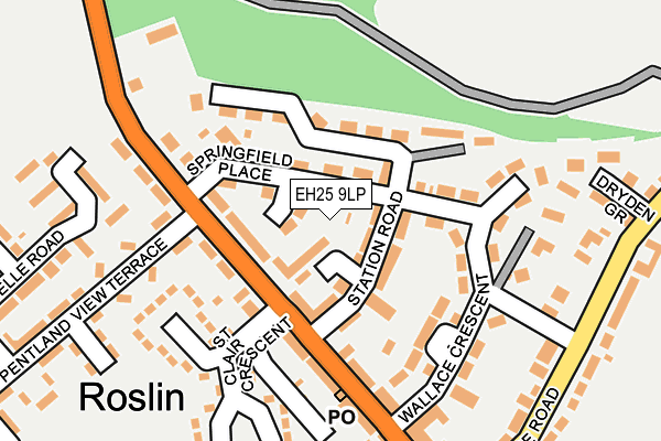 EH25 9LP map - OS OpenMap – Local (Ordnance Survey)