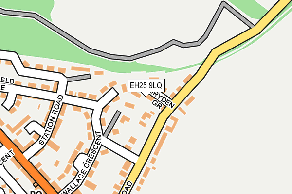 EH25 9LQ map - OS OpenMap – Local (Ordnance Survey)