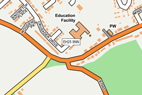 EH25 9NN map - OS OpenMap – Local (Ordnance Survey)