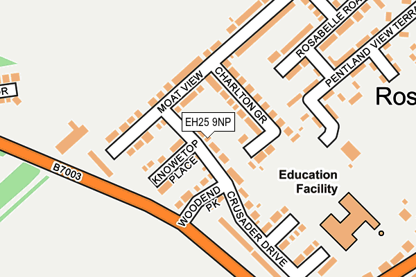 EH25 9NP map - OS OpenMap – Local (Ordnance Survey)