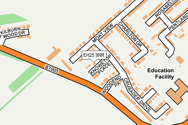 EH25 9NR map - OS OpenMap – Local (Ordnance Survey)