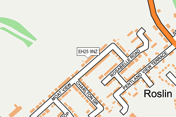 EH25 9NZ map - OS OpenMap – Local (Ordnance Survey)