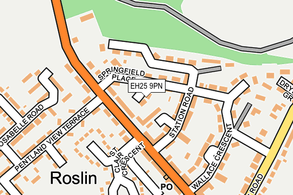 EH25 9PN map - OS OpenMap – Local (Ordnance Survey)