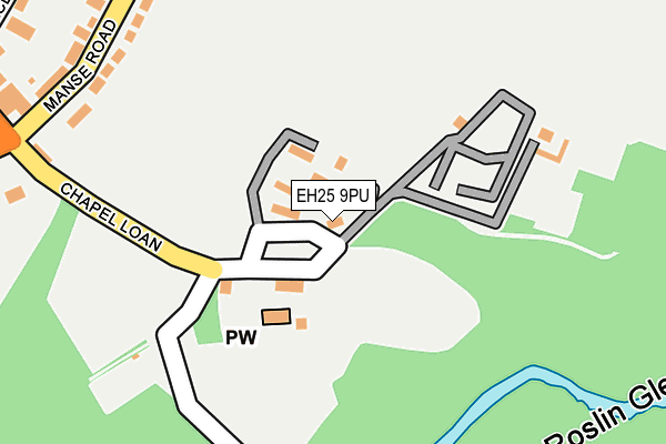 EH25 9PU map - OS OpenMap – Local (Ordnance Survey)