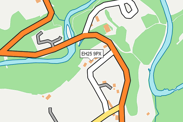 EH25 9PX map - OS OpenMap – Local (Ordnance Survey)