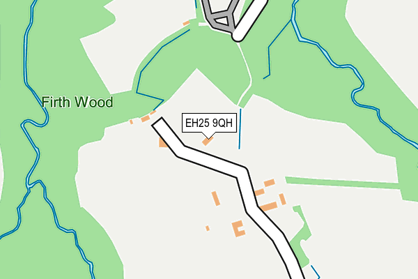 EH25 9QH map - OS OpenMap – Local (Ordnance Survey)
