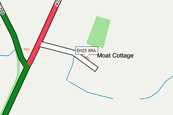 EH25 9RA map - OS OpenMap – Local (Ordnance Survey)