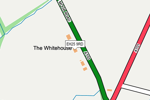 EH25 9RD map - OS OpenMap – Local (Ordnance Survey)