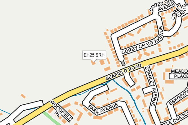 EH25 9RH map - OS OpenMap – Local (Ordnance Survey)