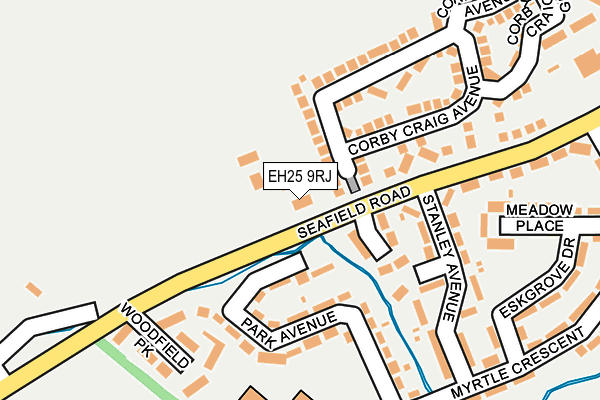 EH25 9RJ map - OS OpenMap – Local (Ordnance Survey)