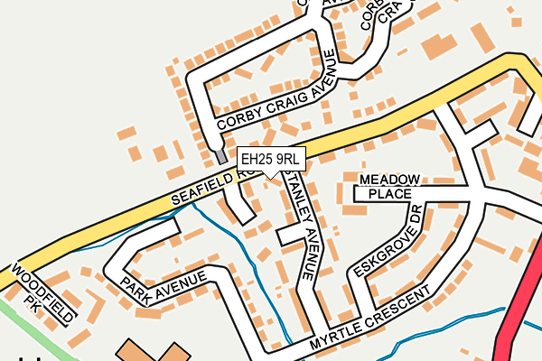 EH25 9RL map - OS OpenMap – Local (Ordnance Survey)