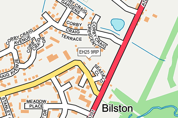 EH25 9RP map - OS OpenMap – Local (Ordnance Survey)