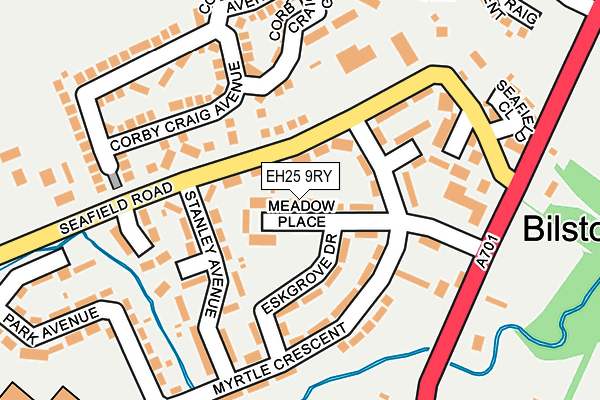 EH25 9RY map - OS OpenMap – Local (Ordnance Survey)