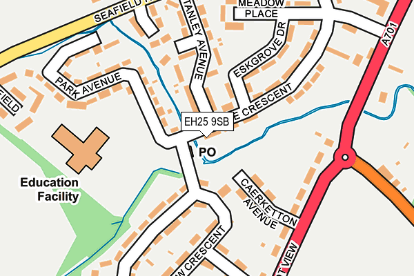 EH25 9SB map - OS OpenMap – Local (Ordnance Survey)