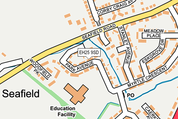 EH25 9SD map - OS OpenMap – Local (Ordnance Survey)