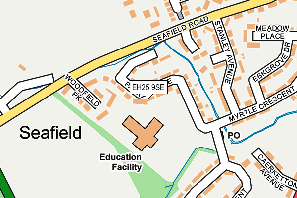 EH25 9SE map - OS OpenMap – Local (Ordnance Survey)